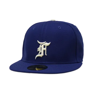 NEW ERA x FEAR OF GOD 59Fifty Los Angeles Dodgers World Series Side Patch "Dark Royal"