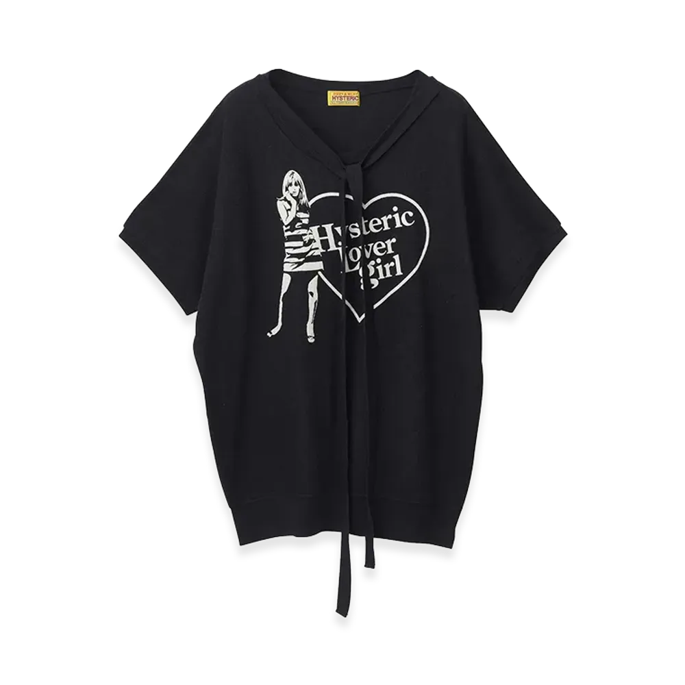 HYSTERIC GLAMOUR Women's HG LOVER GIRL Pullover "Black"