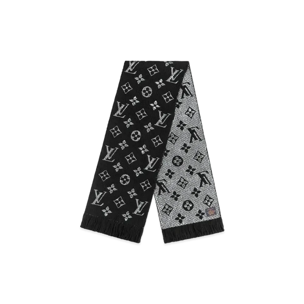 Louis Vuitton Logomania Scarf Shine "Noir"