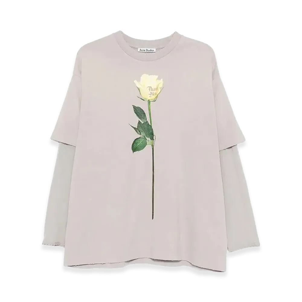 Acne Studios Women's Long Sleeve T-shirts "Gray"