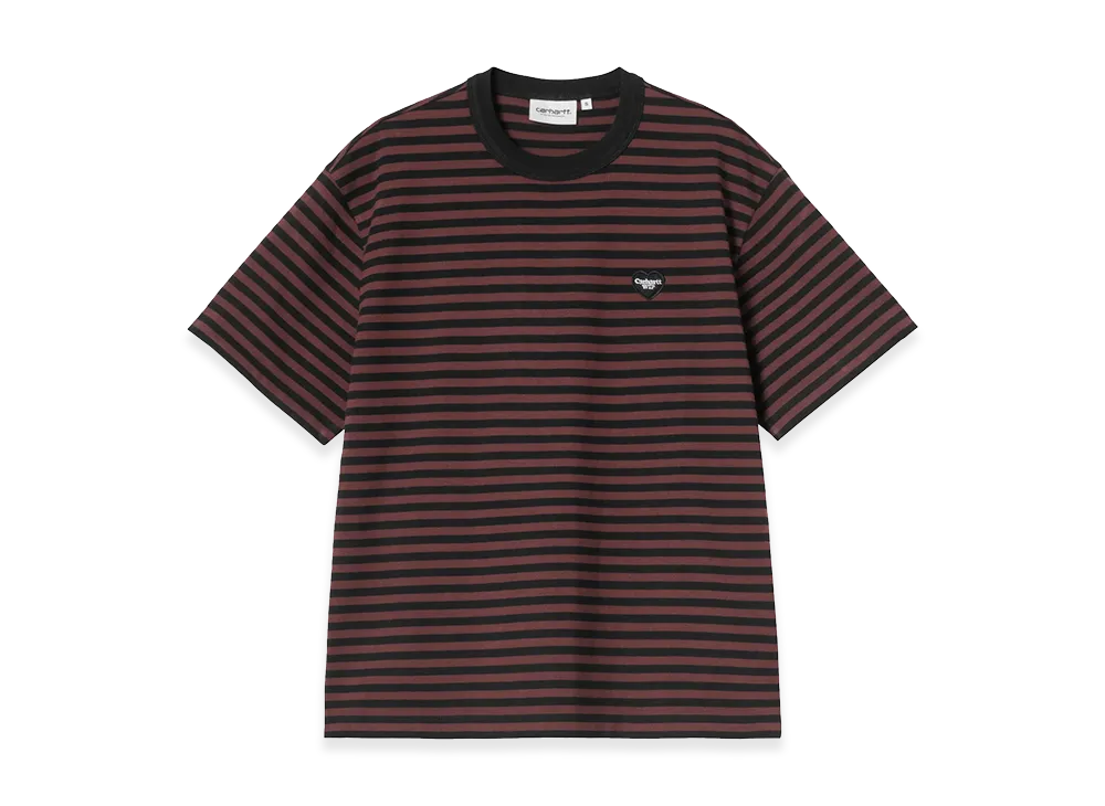 Carhartt WIP Women's S/S Essy T-Shirt "Essy Stripe Black/Amarone"