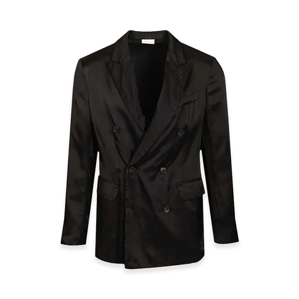 DRIES VAN NOTEN Double-Breasted Jacket "Black"