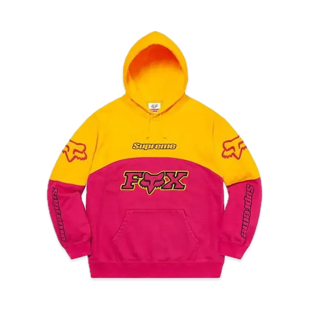 Supreme x Fox Racing Hooded Sweatshirt "Pink"