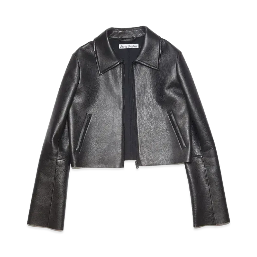 Acne Studios Leather Jacket "Black"