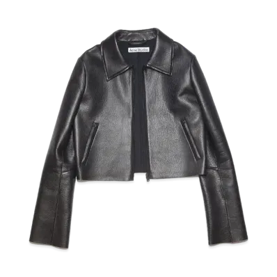 Acne Studios Leather Jacket "Black"