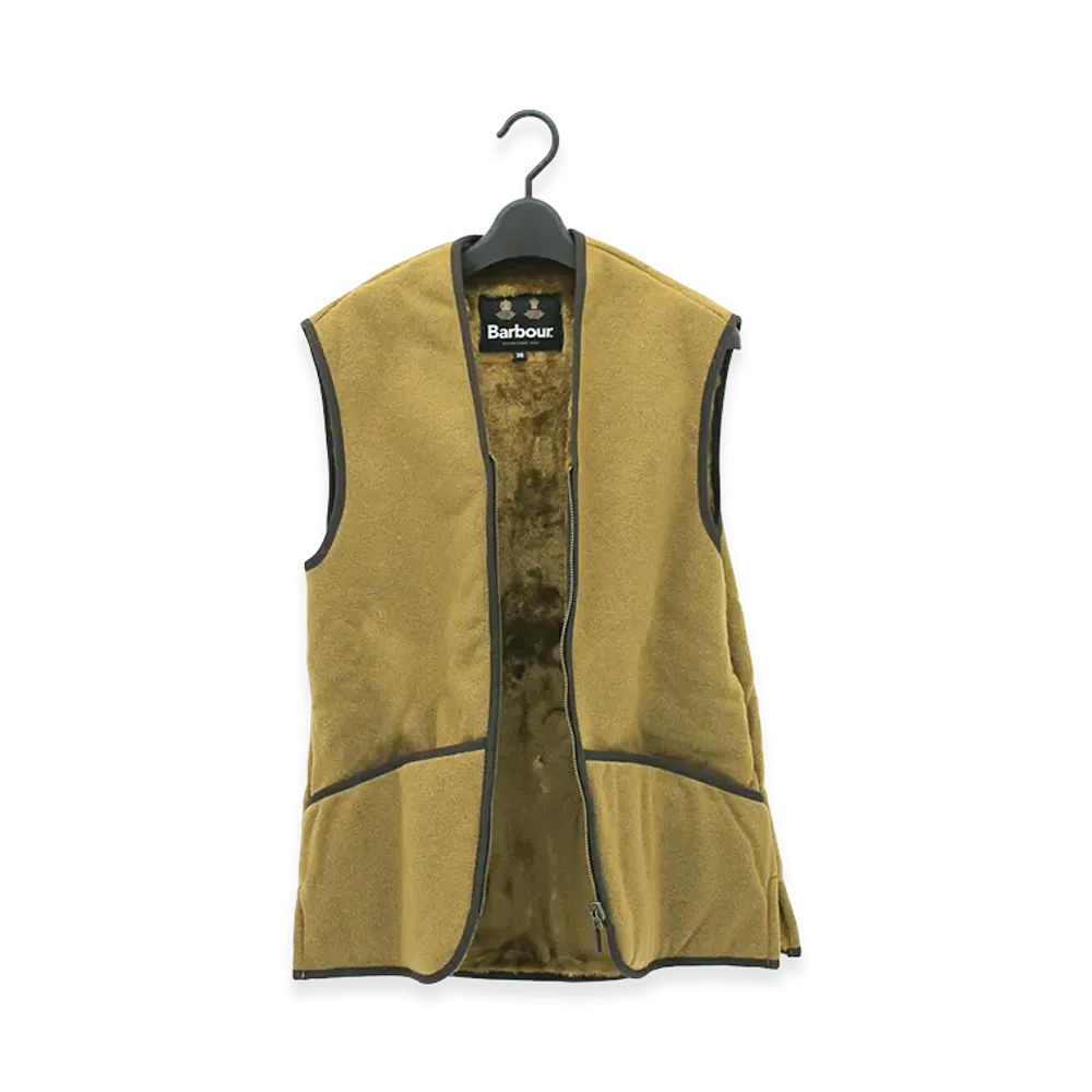 Barbour Warm Pile Waistcoat Zip-In Liner "Brown"