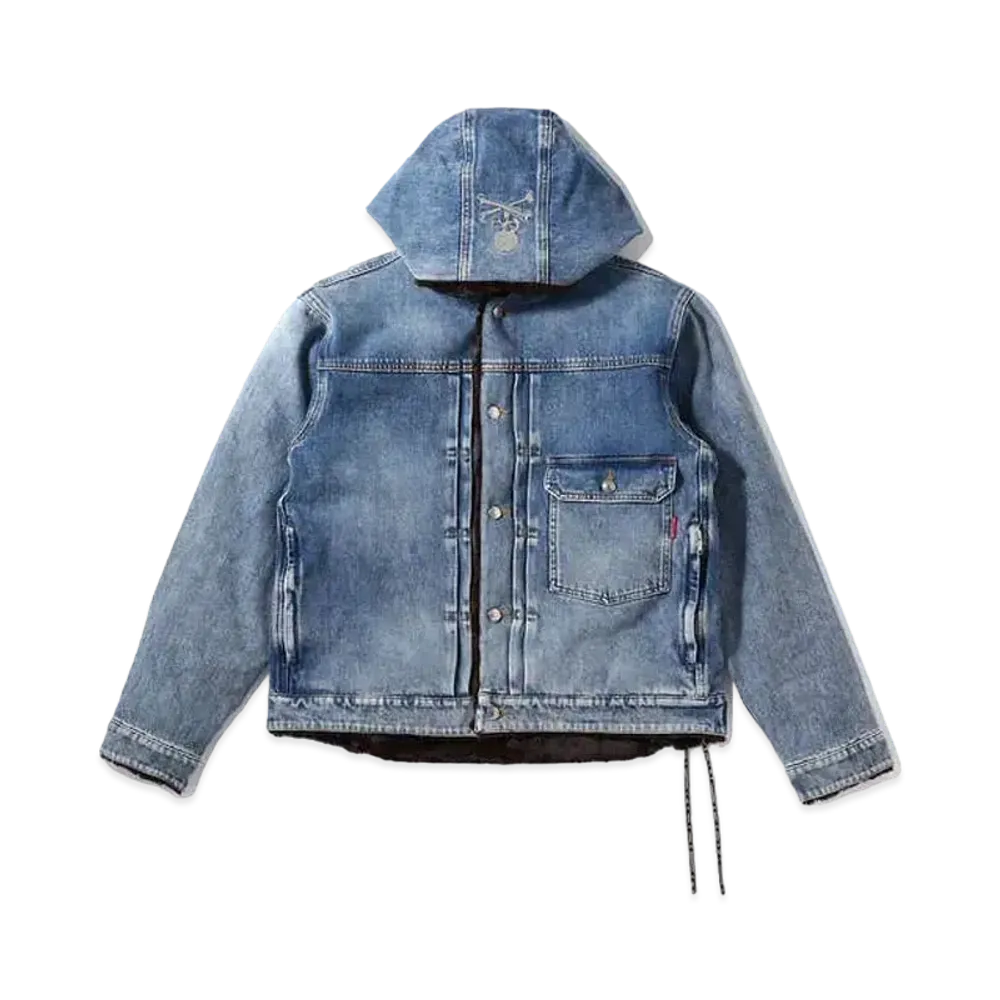 mastermind JAPAN 2 Way Stretch Hooded Denim Jacket "Indigo"