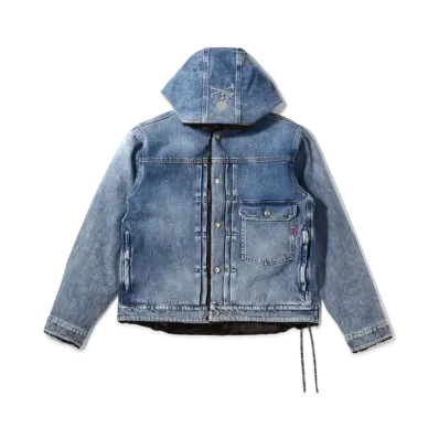 mastermind JAPAN 2 Way Stretch Hooded Denim Jacket "Indigo"