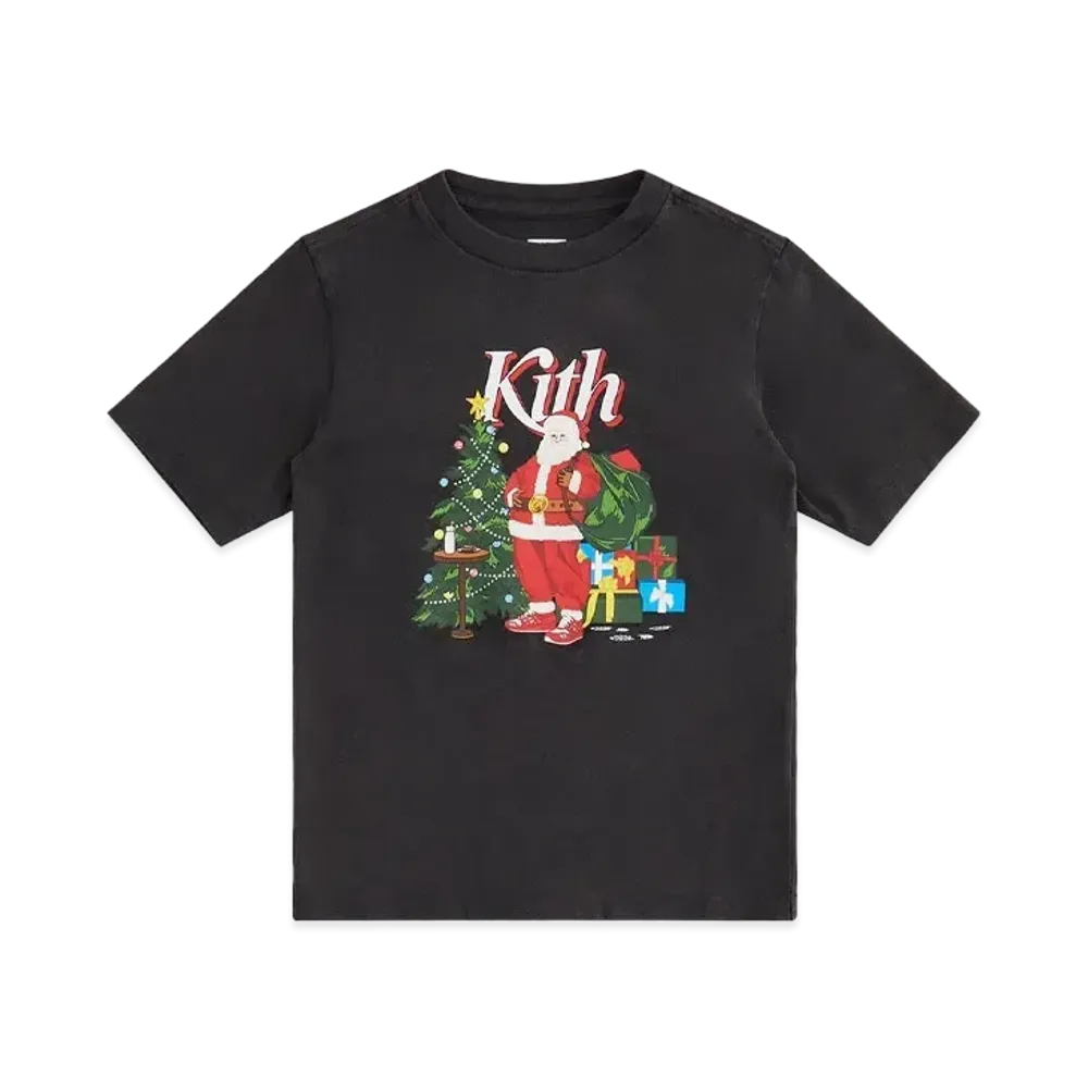Kith Kithmas Kids Santa Vintage Tee "Black"