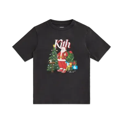 Kith Kithmas Kids Santa Vintage Tee "Black"