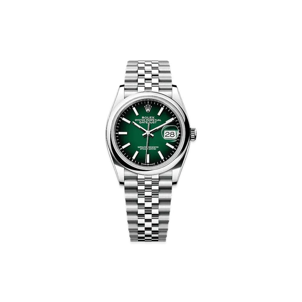 ROLEX Datejust 36 Oystersteel "Green Ombre"