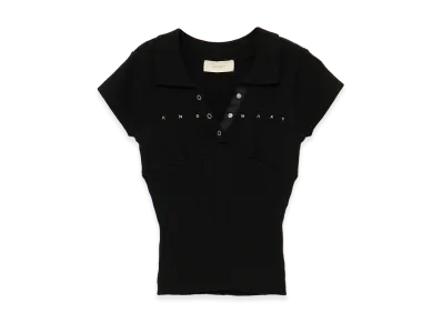 ANDMARY Women's Lindsay Logo Tops "Black"