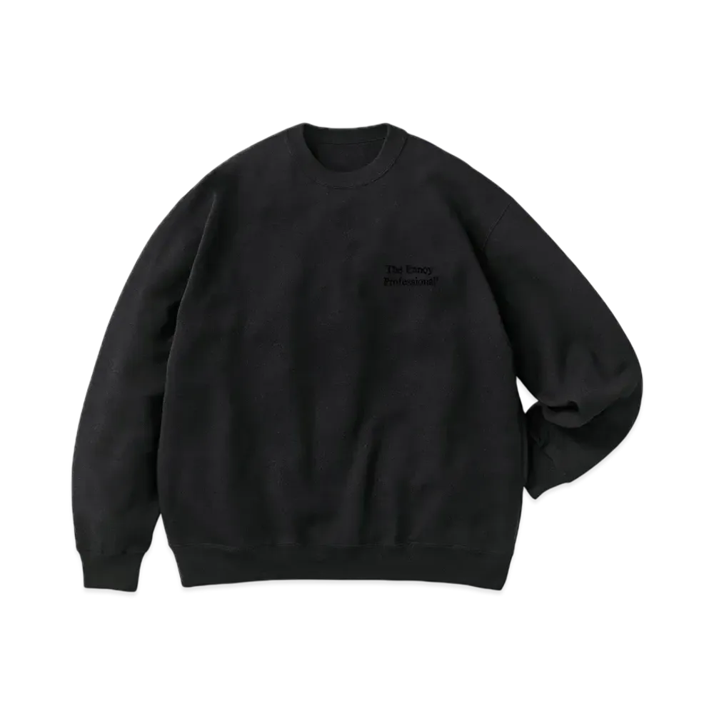 ENNOY Professional Crew Sweat "Black/Black" 25SS