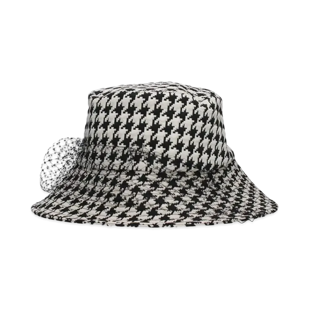 Dior Christian Dior Houndstooth Lace Hat "Black/White"