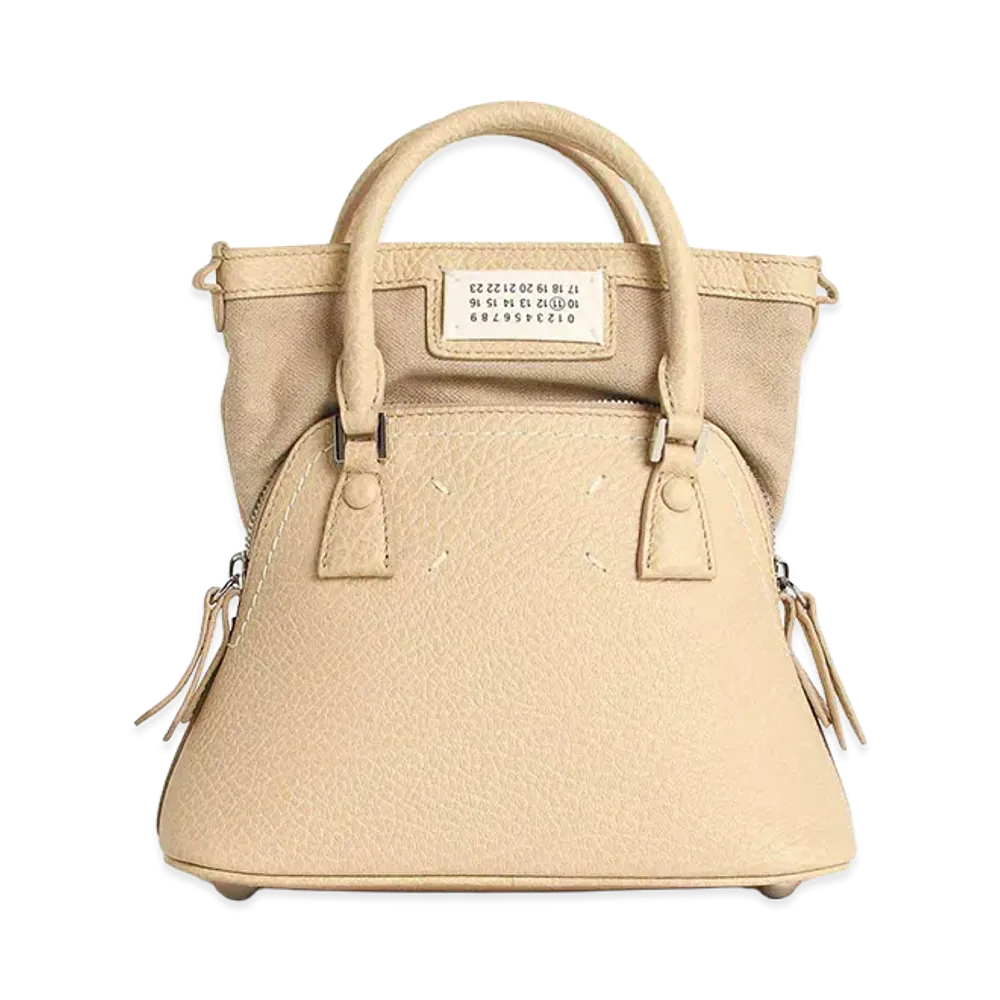 Maison Margiela Women's 5ac Micro Bag In Leather "Beige"