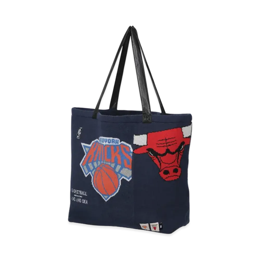 WIND AND SEA x NBA Jacquard Knit Carryall Bag "Bulls Knicks"