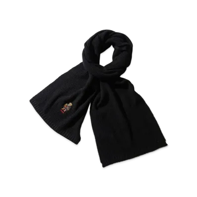 Polo Ralph Lauren Holiday Bear Scarf "Polo Black"