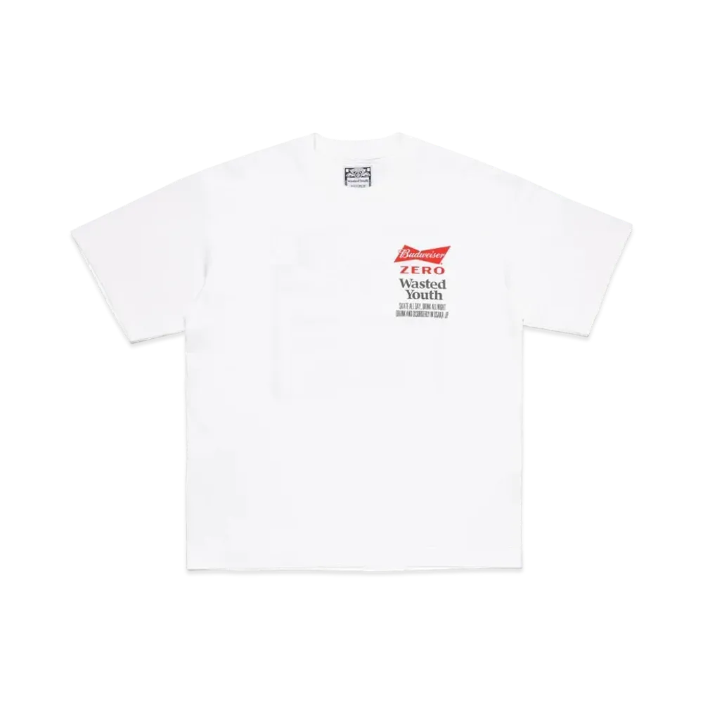 Wasted Youth x Budweiser Budweiser Zero T-shirt "White" / VERDY