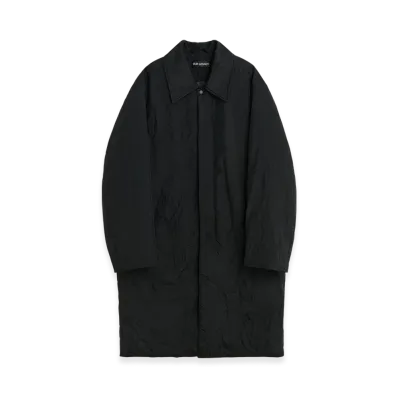 OUR LEGACY Blithe Coat "Shining Black Crinkle Solaro"
