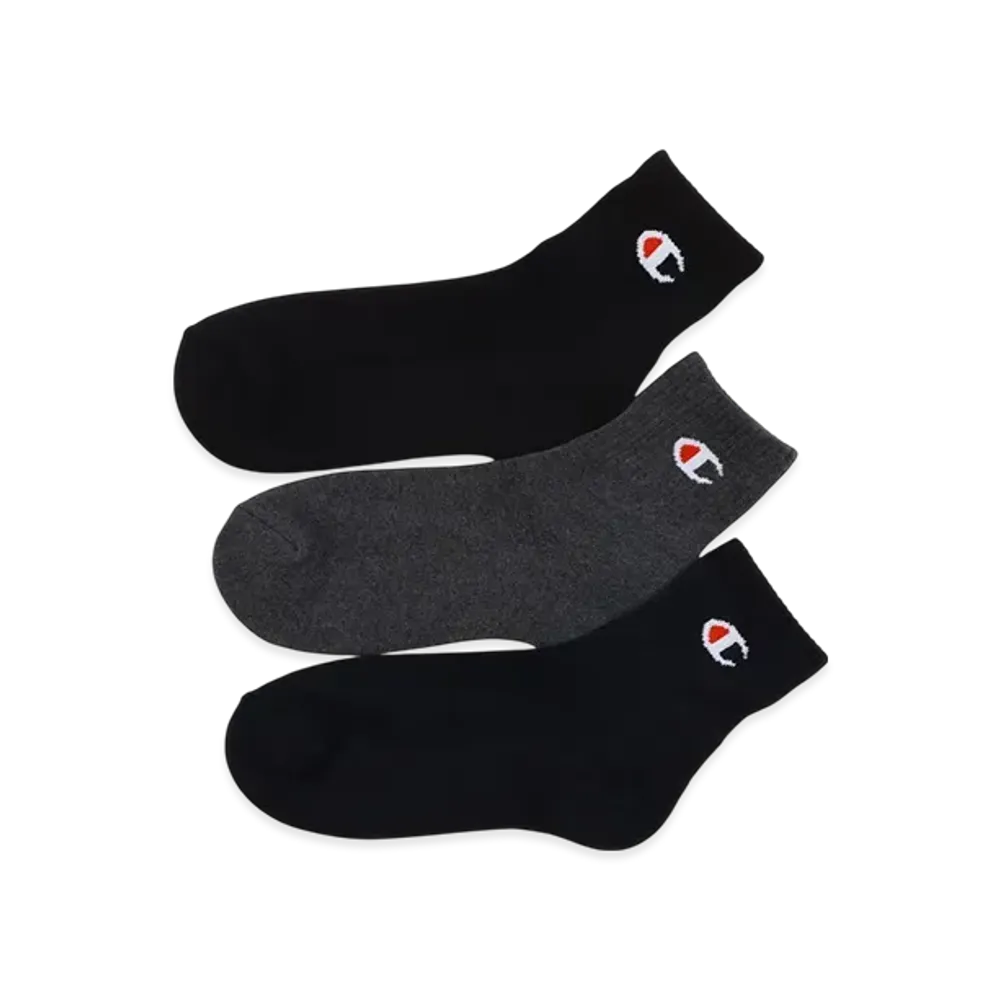 Champion 3-Pair Quarter Length Socks "Assortment"