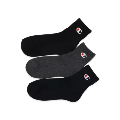 Champion 3-Pair Quarter Length Socks "Assortment"