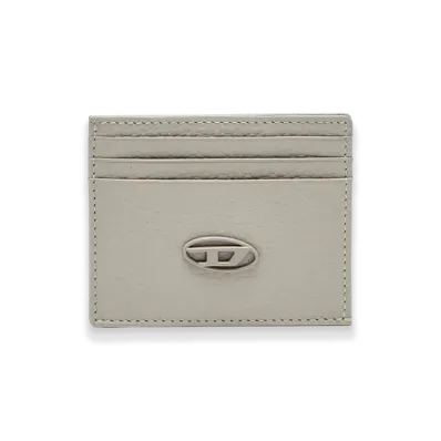 Diesel Card Case Cow Leather Card Case "Light Gray"