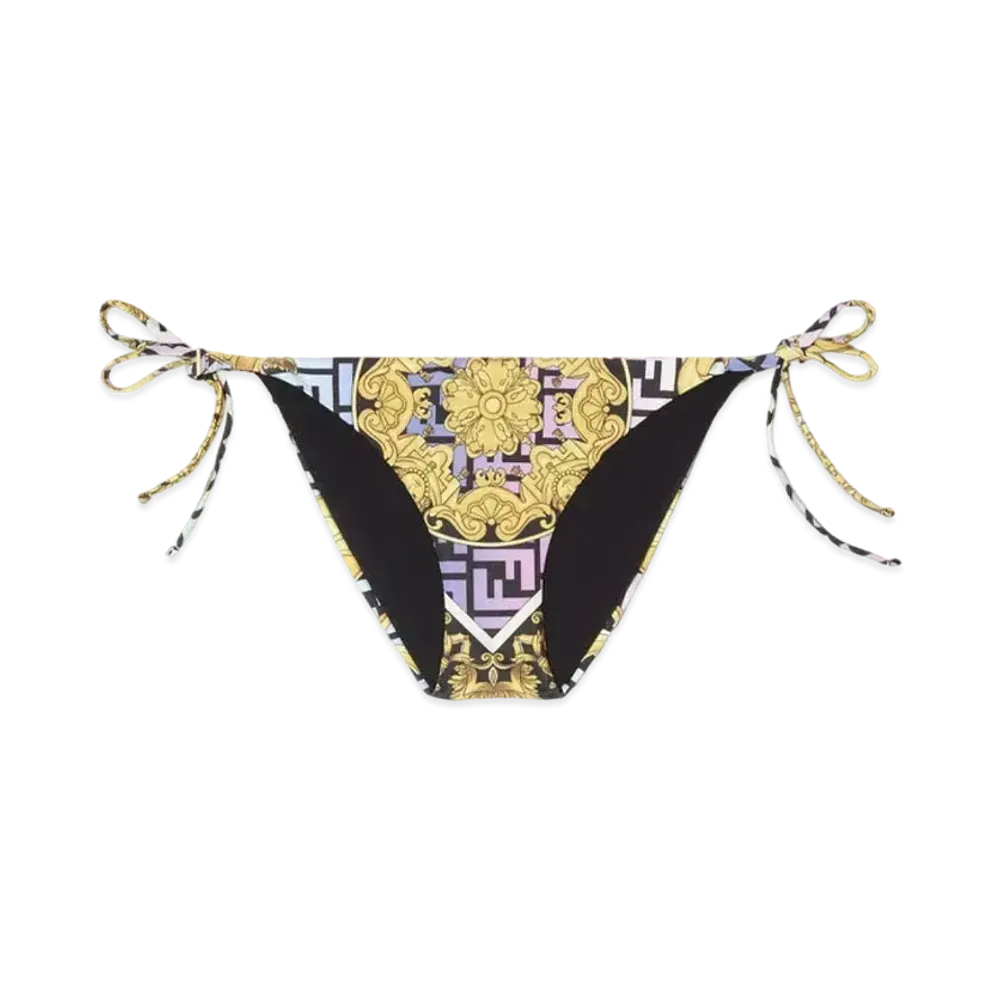 FENDI x Versace Fendace Gold Baroque Bikini Bottom