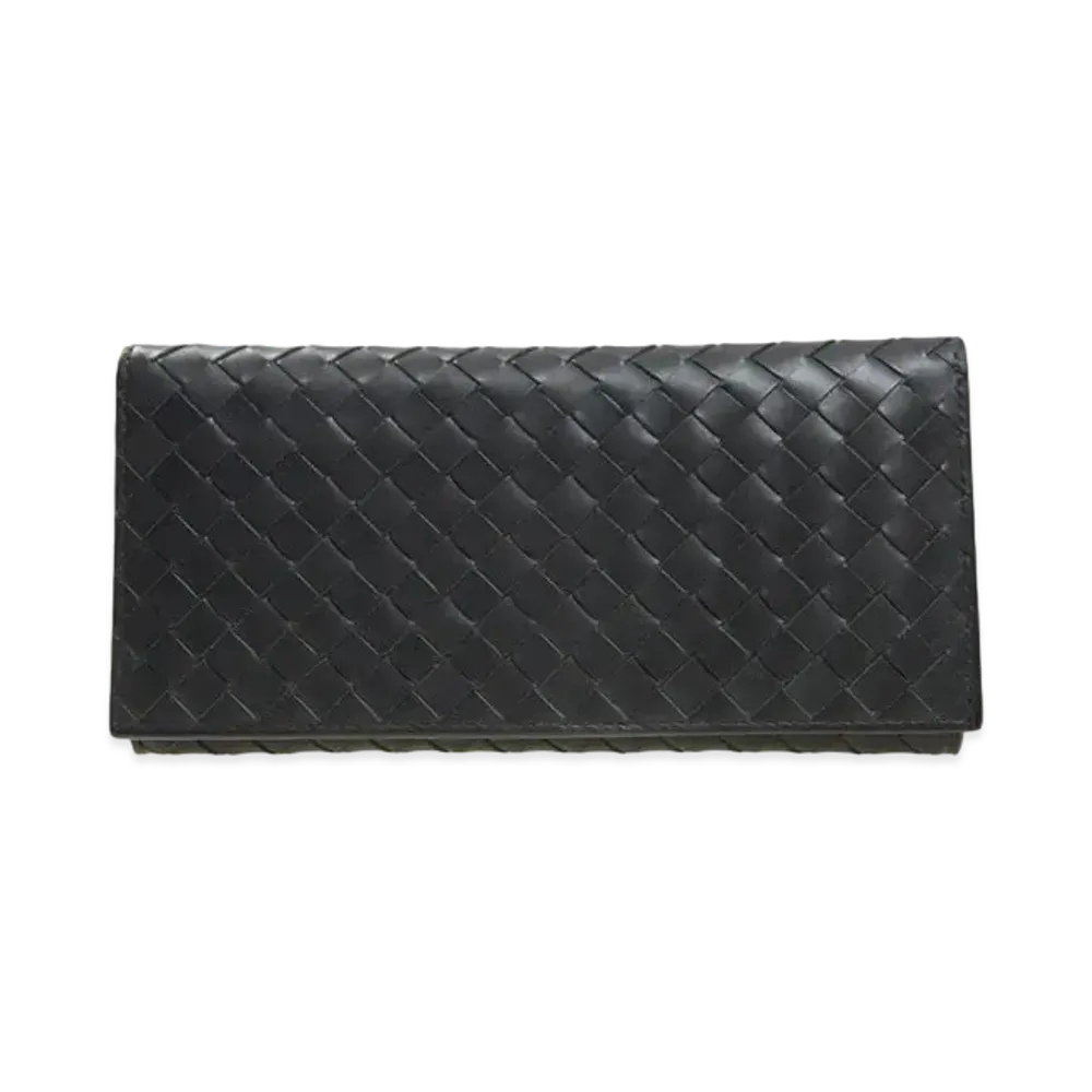 Bottega Veneta Intrecciato Calfskin Continental Wallet "New Light Gray"