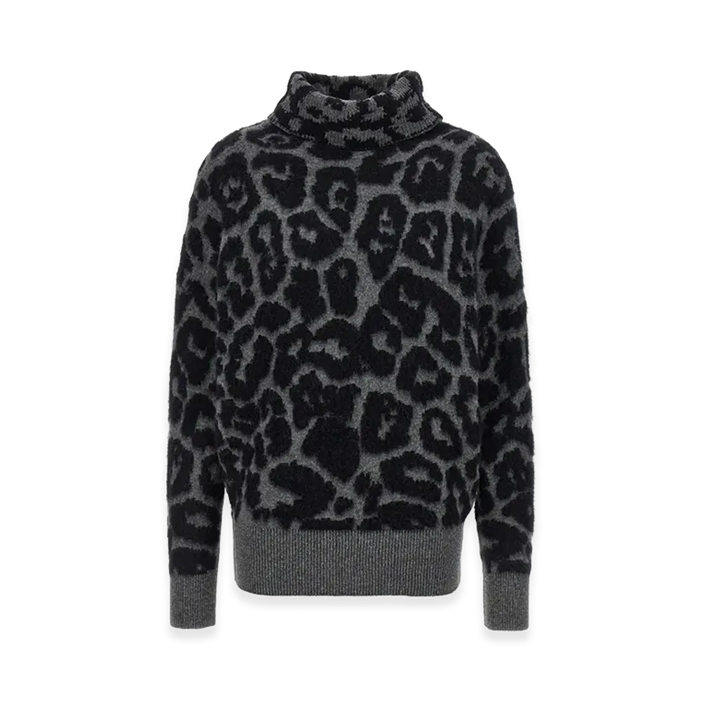 STELLA McCARTNEY Women's Alpaca Blend Turtleneck Sweater "Gray"