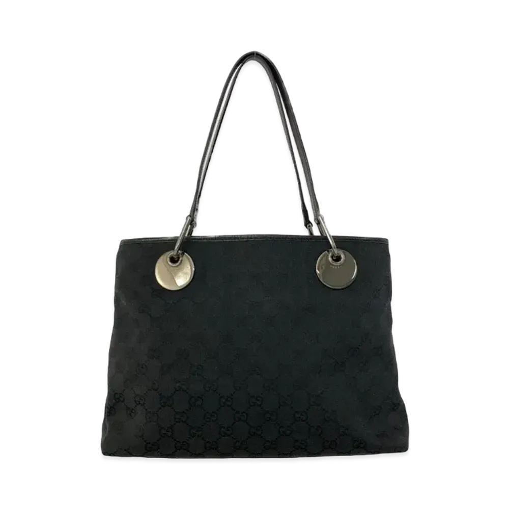 GUCCI GG Canvas Tote Bag "Black"
