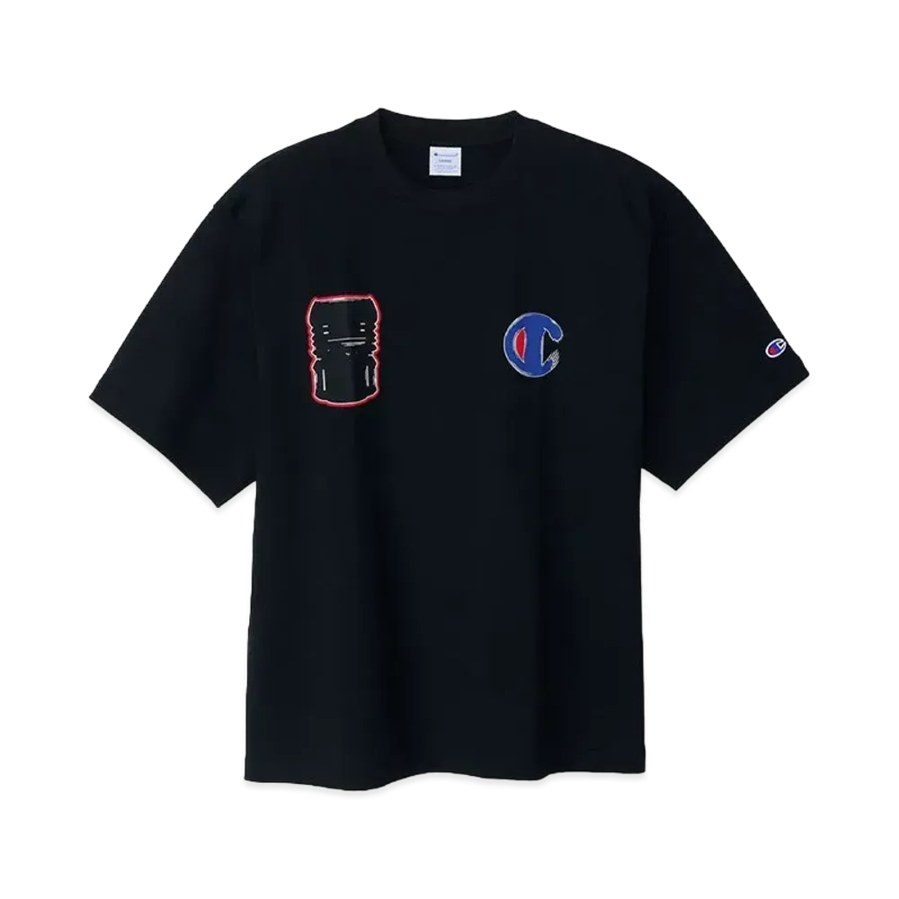 Champion x Sneakerwolf Short Sleeve T-Shirt "BlackxRed"