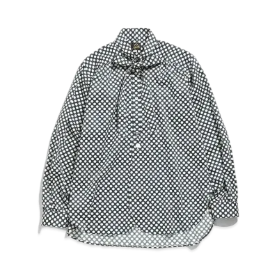 Needles ASCOT COLLAR EDW SHIRT - COTTON SATEEN / PT. "Polka Dot"