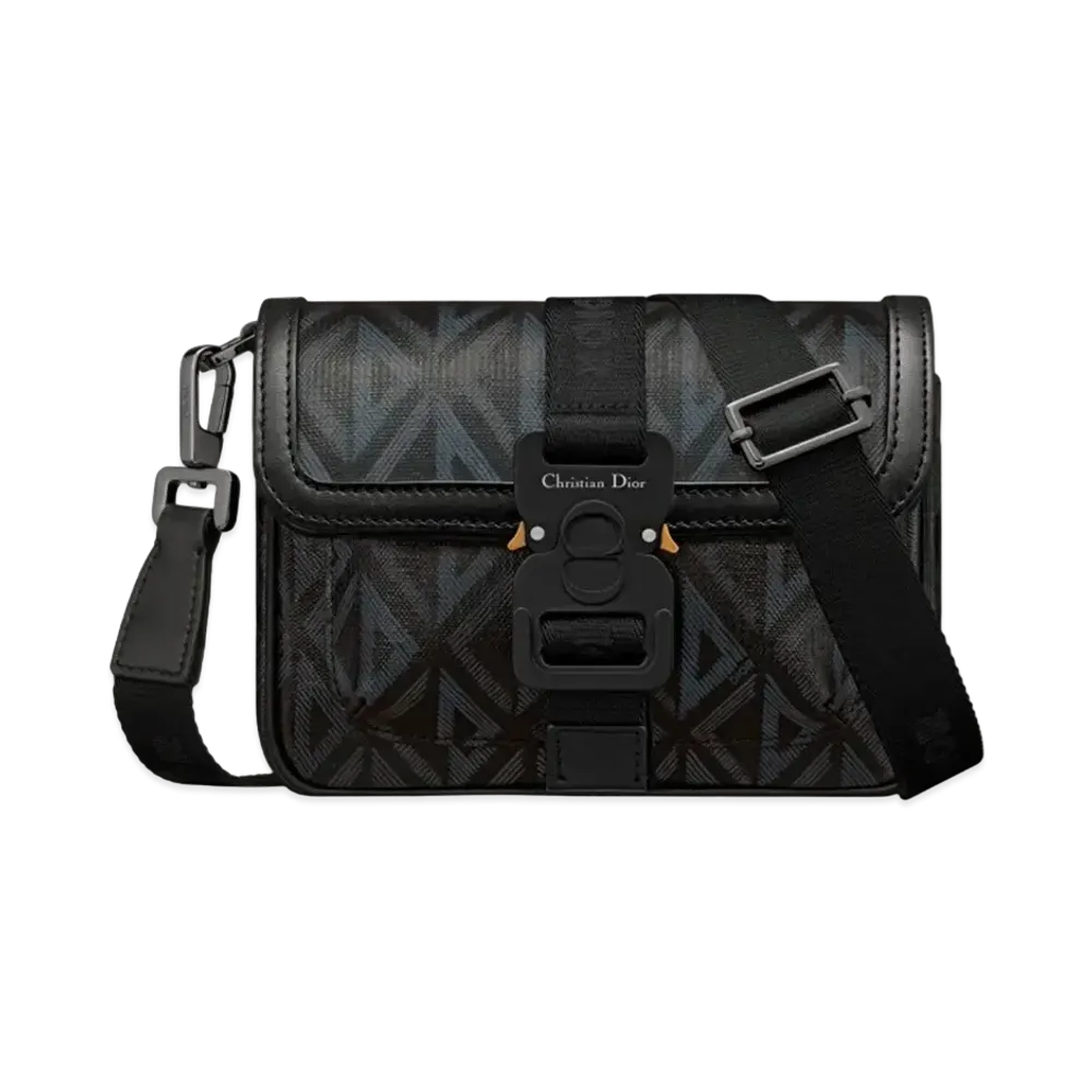 Dior Mini Dior Hit The Road Bag CD Diamond Canvas "Black"