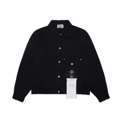 Supreme x Stone Island Denim Trucker Jacket "Black"