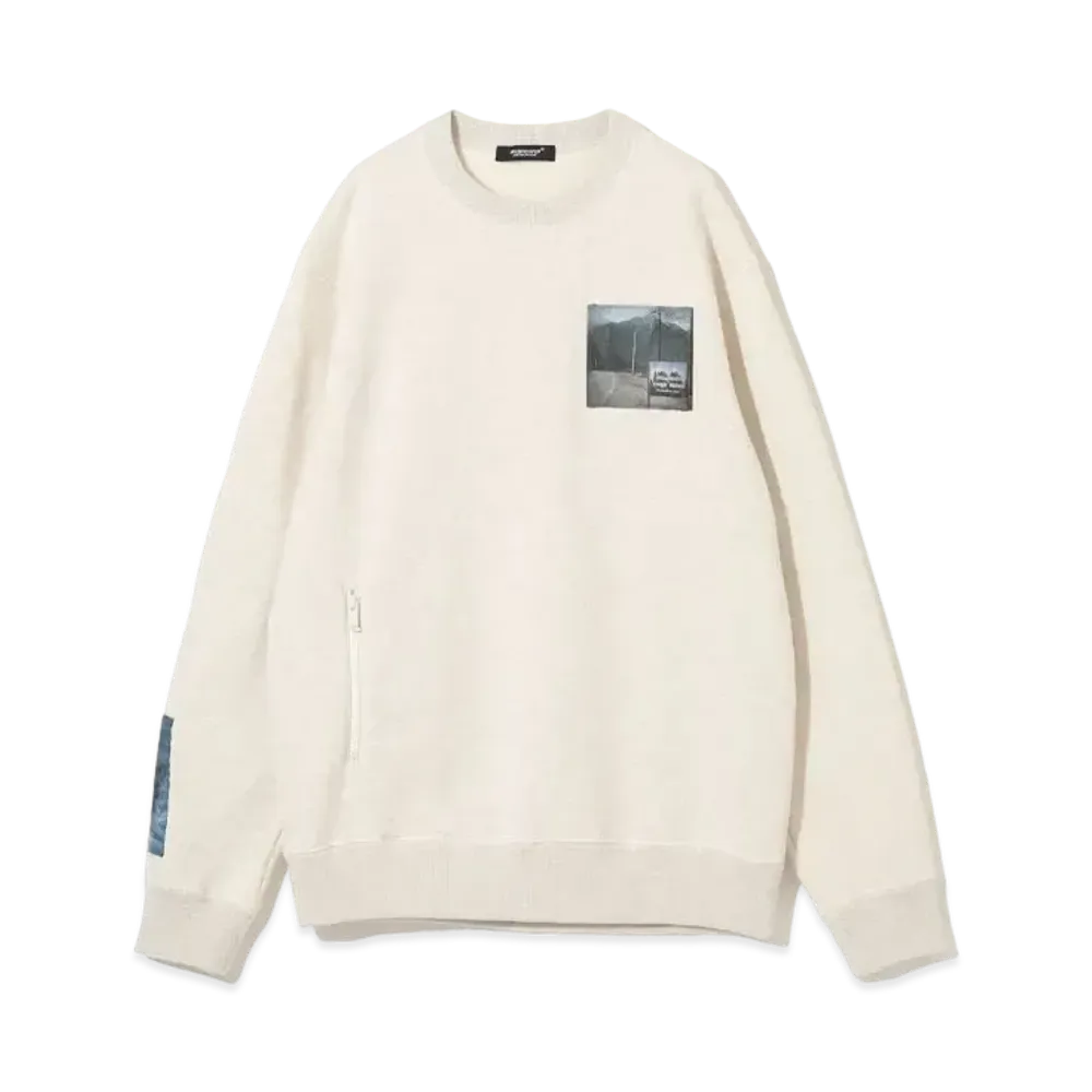 UNDERCOVER Twin Peaks Cotton Fleece Sweatshirt Pullover "Ivory"