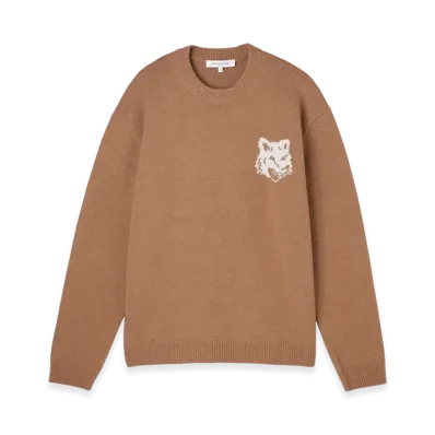 Maison Kitsune Fox Head Intarsia Comfort Jumper "Sequoia"
