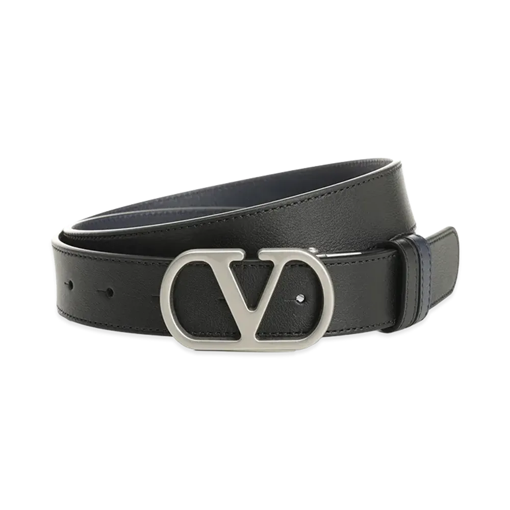 Valentino Vlogo Signature Reversible Belt "Black"