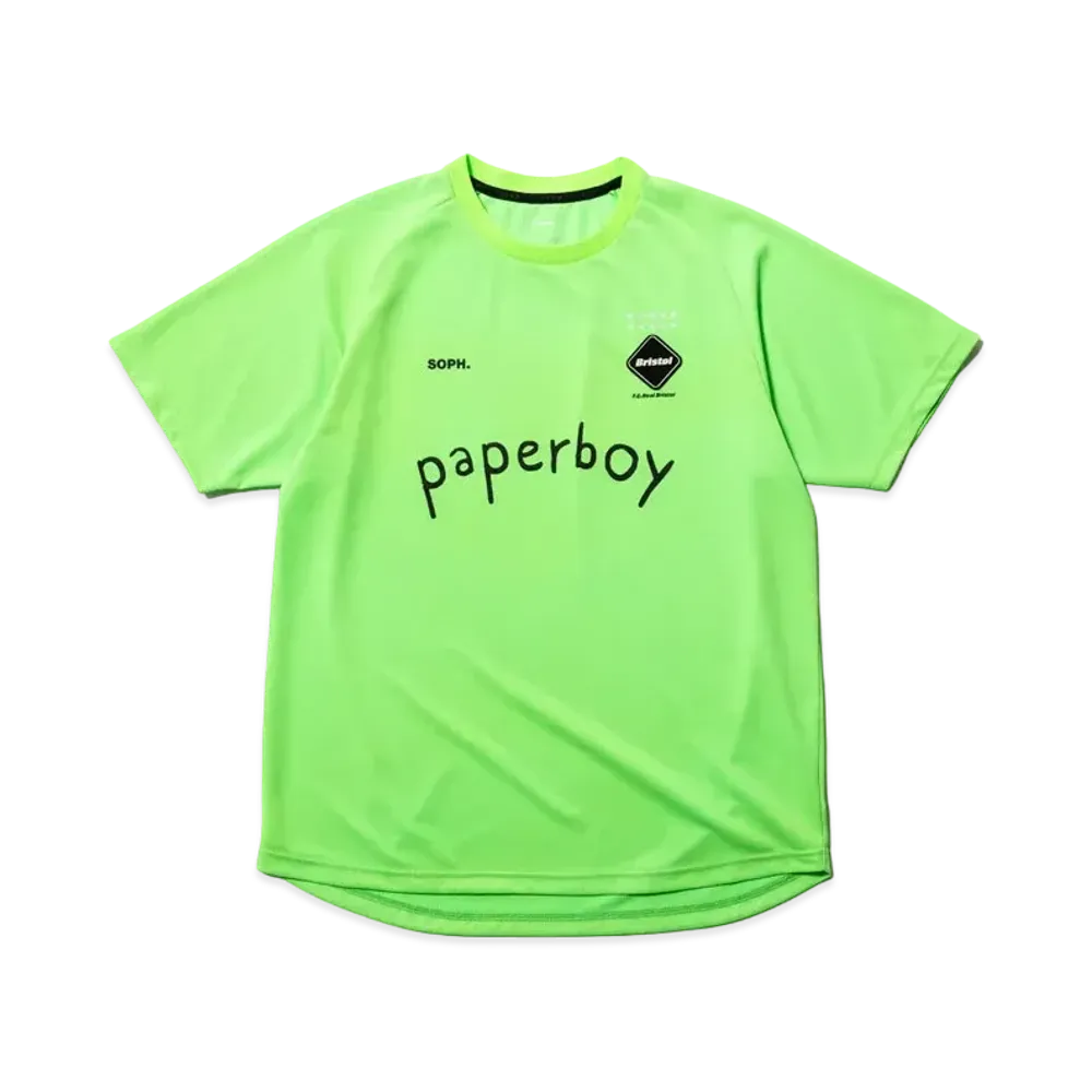 F.C.Real Bristol x paperboy 'FOOTBALL PACK' Short Sleeve Pre Match Top "Green"