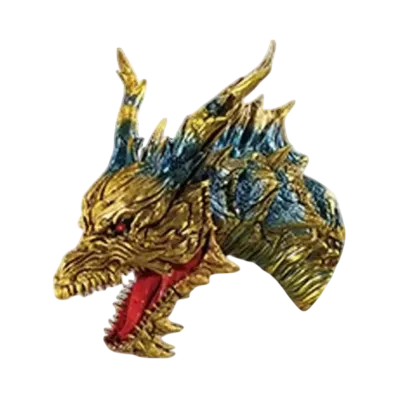 BANDAI "Ichiban Kuji" -Godzilla 70th Anniversary- E Prize Monster Head Magnet Keizer Ghidorah
