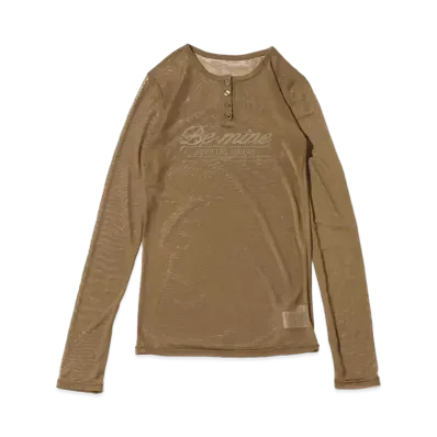 atmos pink Message See-Through Tops "Khaki"