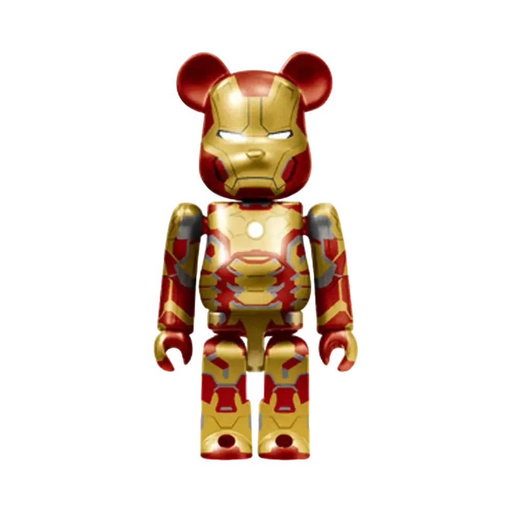 Bearbrick x Marvel Infinity Saga Iron Man Happy Lottery Bearbrick Award 8 [Iron Man Mark 42] 100% "Multi"