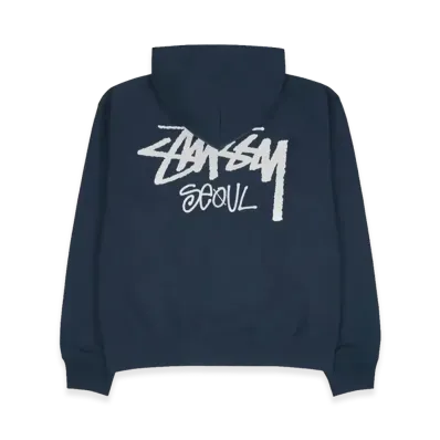 Stussy Stock Seoul Hood "Navy"