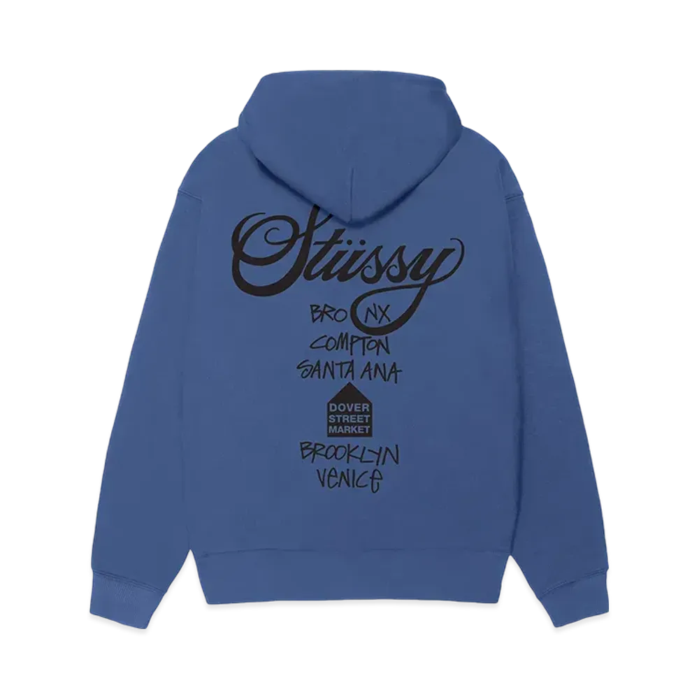 Stussy x DSM World Tour Pack Men's DSM World Tour Hoodie "Blue"