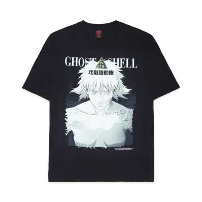 Geeks Rule x GHOST IN THE SHELL 15 Silkscreen Printing T Shirt vol.04 "Motoko" "Black"