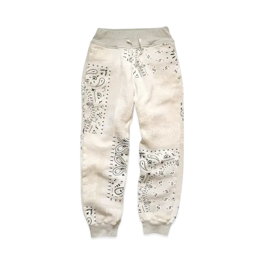 KAPITAL Fleece Bandana Sweat Ribs Pants "Kinari"