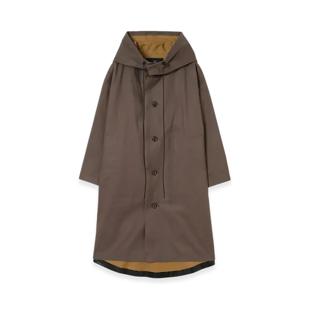 Y's 1972 - Y's Crafted By Mackintosh Hooded Coat "Taupe/Autumn"
