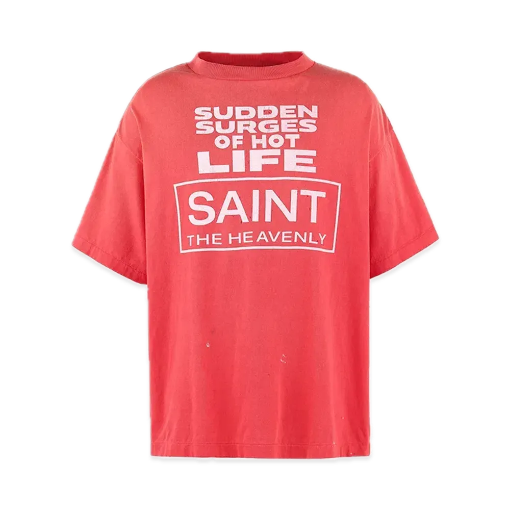 SAINT Mxxxxxx SS Tee Erupting "PinkRed"