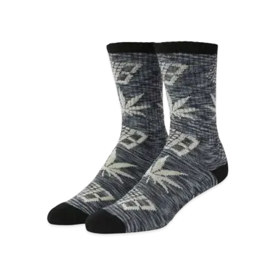 HUF x Bronze56K Plantlife Marred Socks "Black"