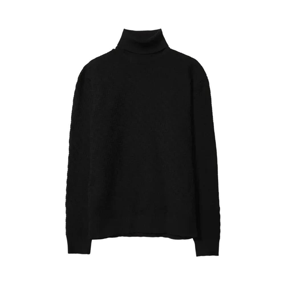 PRADA Nylon High Neck Knit "Black"