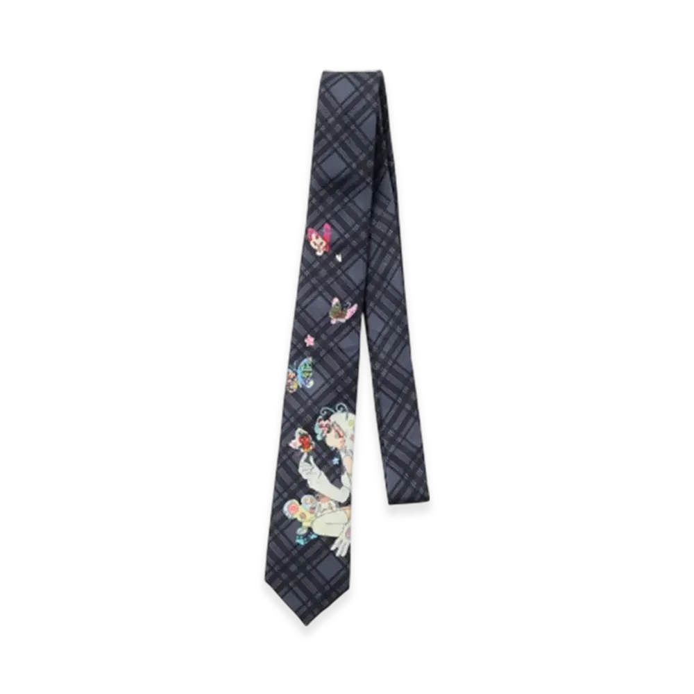 HYSTERIC GLAMOUR Checked Tie "Gray"